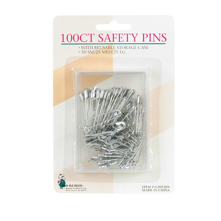 GOOD OLD VALUES Safety Pins 100 Count G20238